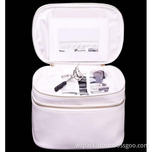 2016 OEM New Women Multifunction Travel Cosmetic Bag Makeup Case Pouch PU LeatherToiletry Organizer